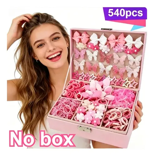 Za Set 540 Accesorios Para El Cabello Niña Con Ligas Sd