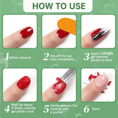 Removedor De Gel Para Uñas 12pcs