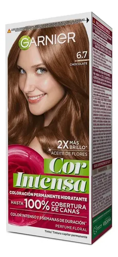Kit Tintura Permanente Cor Intensa Tono 6.7 Chocolate Garnier