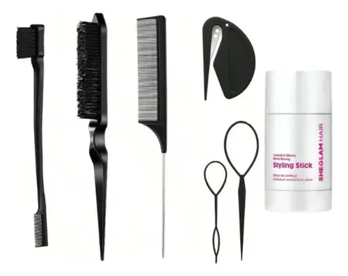 Set De Peinado Premium Peines Y Cera Stick Sheglam