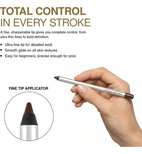 Delineador Palladio Precision Champagne