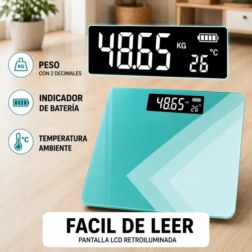 Balanza Digital Personal Hasta 180kg Recargable Usb Freeway