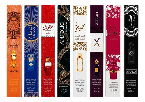 Set X4 Perfumes Árabes 35ml Surtidos Hombre Mujer
