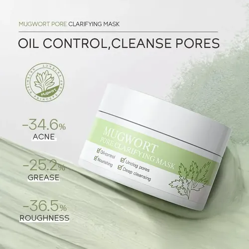 Mascarilla Mugwort Para Poros, Limpieza Profunda Y Control
