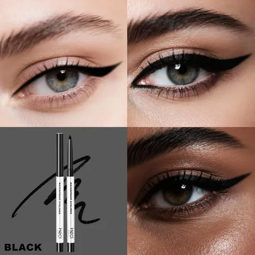 Lápiz Delineador Gel De Larga Duración Heci Beauty Negro