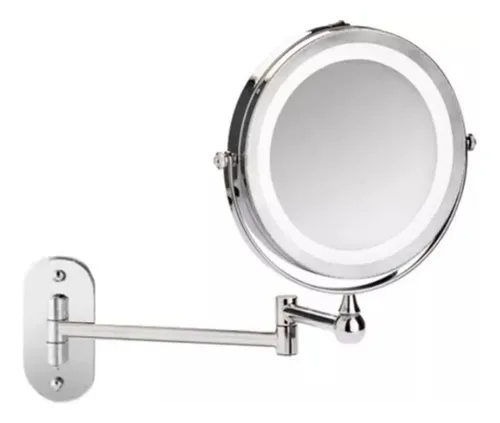 Espejo Extensible De Pared X5 Doble Cara Con Luz Led Gradom