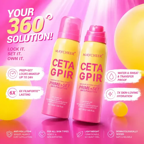 Spray Fijador De Maquillaje Hidratante, Impermeable Y Resist