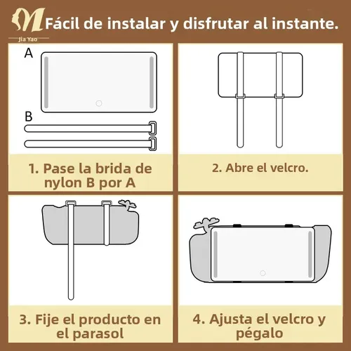Espejo De Maquillaje Portátil Con Visera Solar Para Coche Co