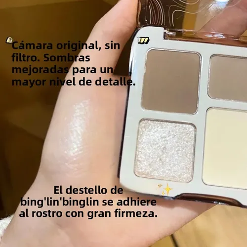 Tati Beauty Paleta Contorno 4 Mate Brillante Polvo Fijador