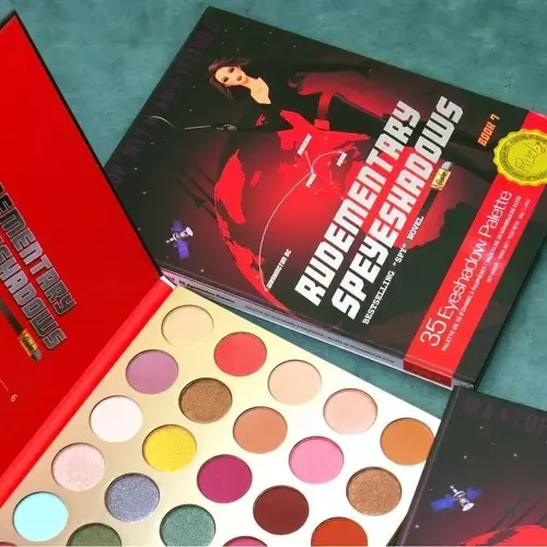 Paleta Sombras Rude Cosmetics Rudementary Book 7 Mate Brillante 35 Colores