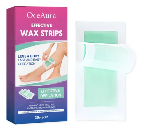 Tiras De Cera Depilatoria Oceaura Suave Hidratante 30 Unidad
