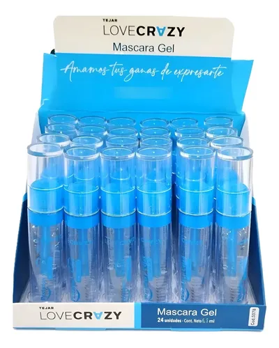 Set X 24 Rimel Mascara Gel Transparente Pestañas Tejar Love