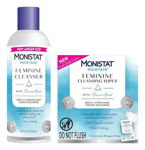 Limpiador Íntimo Monistat Ácido Borico Pack 2