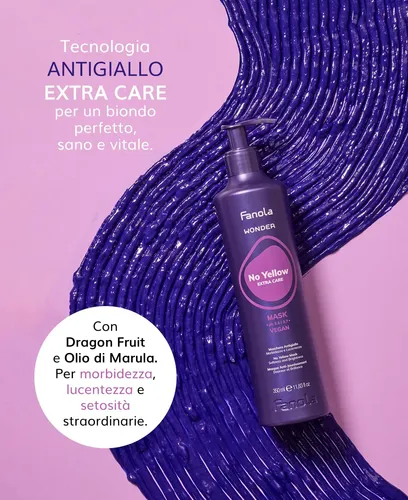 Mascarilla Capilar Fanola Wonder No Yellow, 1000 Ml, Tono Mo