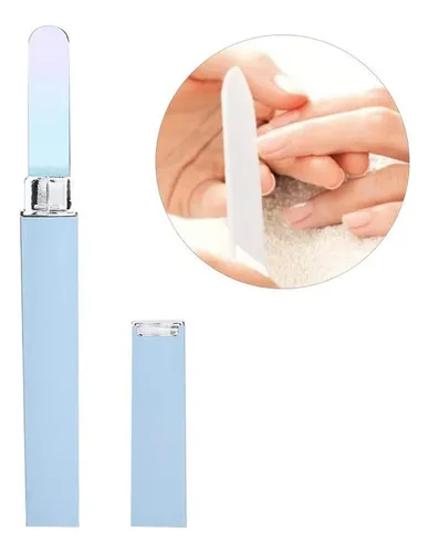 3x Lixas De Unhas Para Manicure, Vidro Para