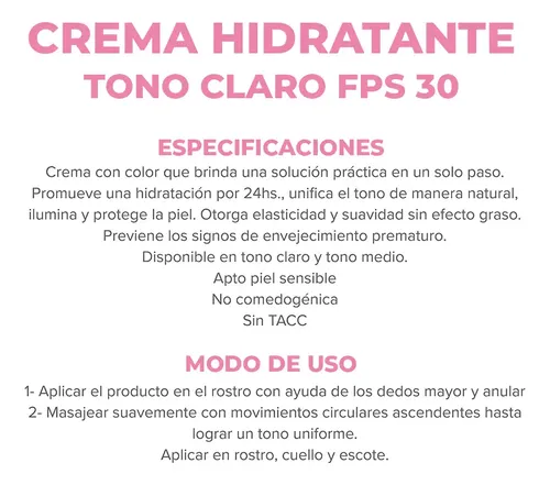Dermaglos Facial Crema Bb Cream Tono Claro Fps 30 50g