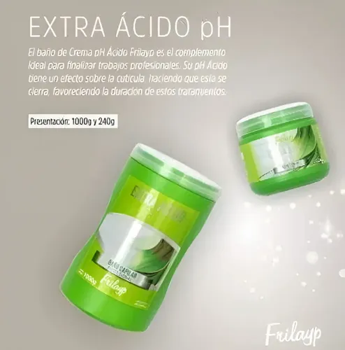 Shampoo+acondicionador Extra Acido 970+ Baño De Crema X 1kg