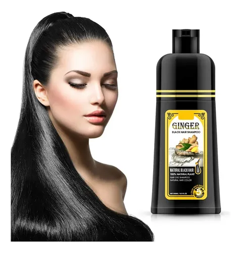 Ginger Black Champú Tinte Semipermanente, Instantáneo 30-…