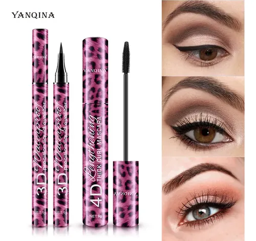 Set De Rímel 2 En 1 Red Leopard, Rizado A Prueba De Agua