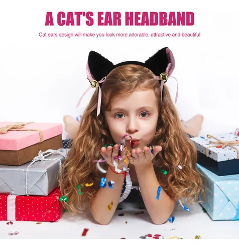 Orejas De Gato Lindas De Pelo Para Niños X2