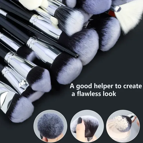 Juego De 40 Broches De Maquillaje De Alta Gama, Brochas Suel
