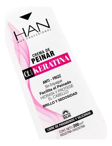 Han Keratina Crema De Peinar Antifrizz Hidratante Cabello