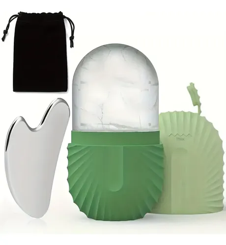 Set De Paños Faciales Reutilizables De Acero Inoxidable Y Ac Green Set