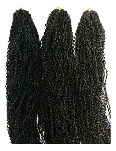 Pelo Cabello Kanekalon Afro Rizado, Rizo Rulo Trenzado 60cm