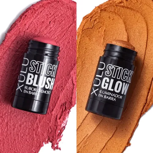 Set Stick Glow Blush Iluminador Tono2 Y Rubor En Barra Xulu
