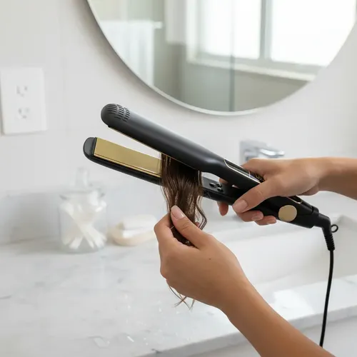 Plancha De Pelo Lizze Supreme Profesional Color Negro