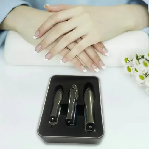 Set De 3 Piezas Para Uñas Con Caja Pedicura/manicura