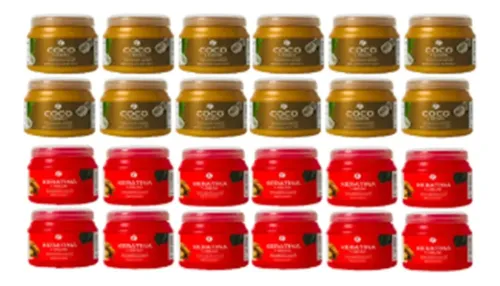 Frilayp 24 Baños De Crema 240g: 12 Keratina + 12 Coco