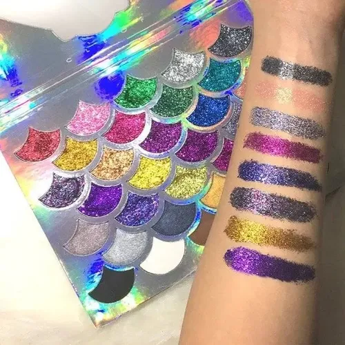The Original Mermaid Glitter Palette By Cleof Cosmetics