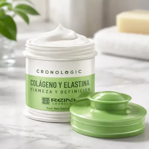 Crema Facial Reino Antiarrugas Colágeno Elastina Protector Solar 55g Día Noche