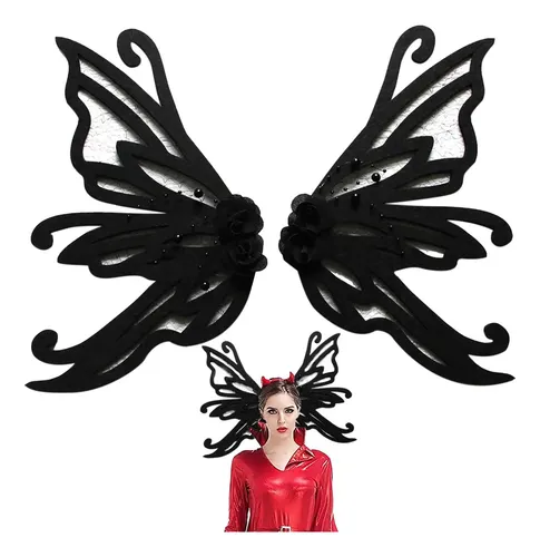 Pinza De Cabello Mariposa Negra
