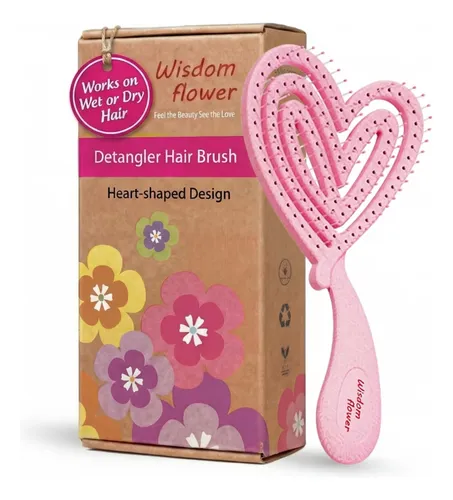 Cepillo De Pelo Wisdom Flower Para Cabello Húmedo Y Seco Con