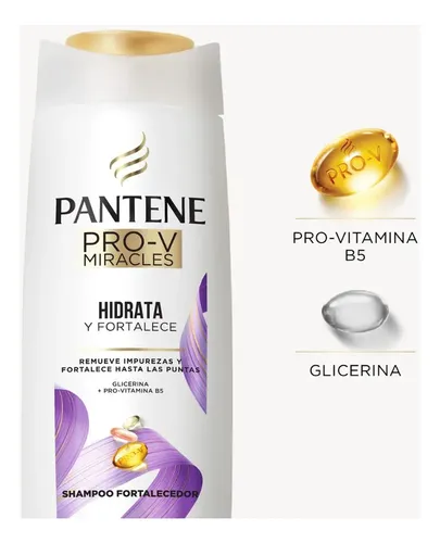 Shampoo Pantene Hidrata Y Fortalece 200ml Botella