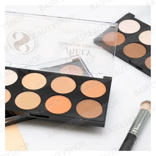 Paleta De Contorno Bronzer En Polvo Compacto Profesional