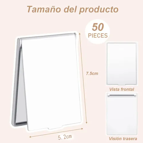 50pz Espejo Bolsillo Publicidad Recuerdo Boda Fiesta Regalo