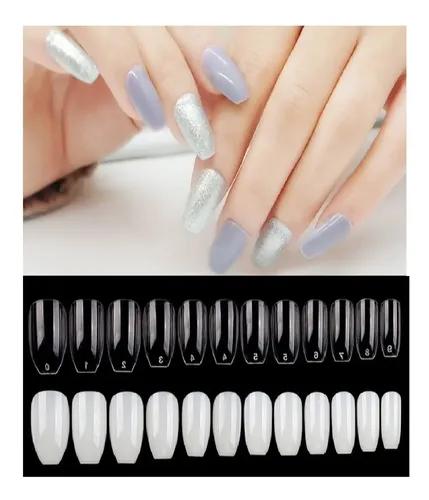 100 Uñas Postizas Enteras Lisas Uso Profesional Ydnis