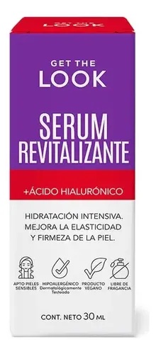 Get The Look Sérum Revitalizante Ácido Hilaurónico, Retinol Momento De Aplicación Día/noche Tipo De Piel Todo Tipo De Piel