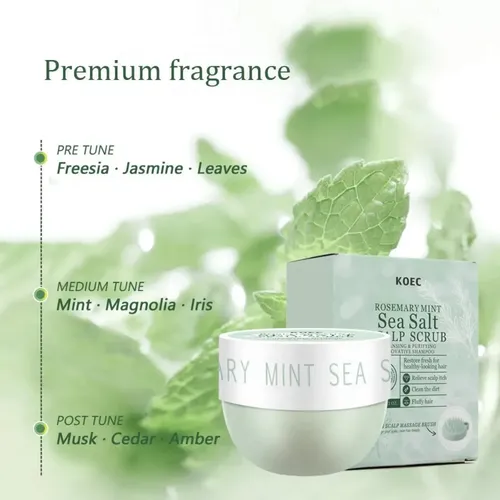 Rema Exfoliante Para El Cabello Koec Con Romero +cepillo250g Algodón