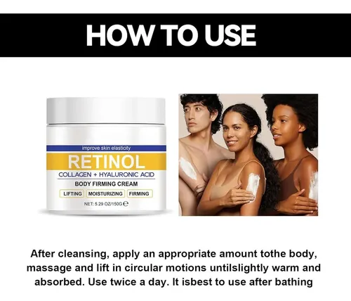 Crema Reafirmante Corporal Con Retinol Y Ácido