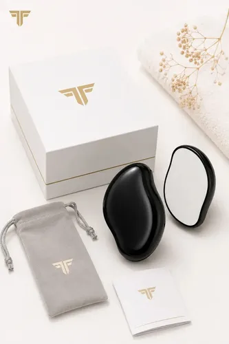 Piedra Depiladora Cristal Exfoliante Sin Dolor Lavable Suave Negro