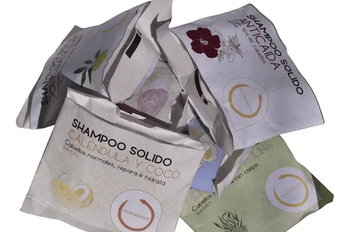 Shampoo Sólido Vegano Caléndula Y Coco Cabellos Normales