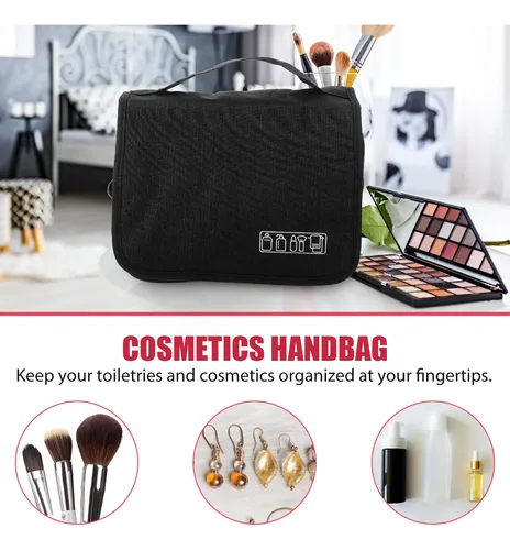 Neceser Portátil, Práctico Bolso De Maquillaje, Gancho Para
