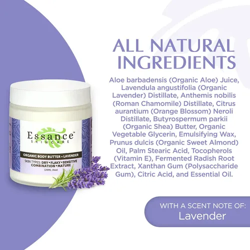 Manteca Corporal Orgánica Essance Lavanda Para Piel Seca 250