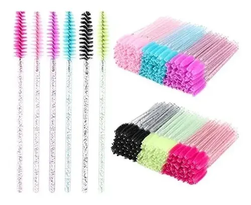 300 Bobinas Desechables Para Rímel Y Pestañas Para Ojos  300pcs-crystal-6 Colors