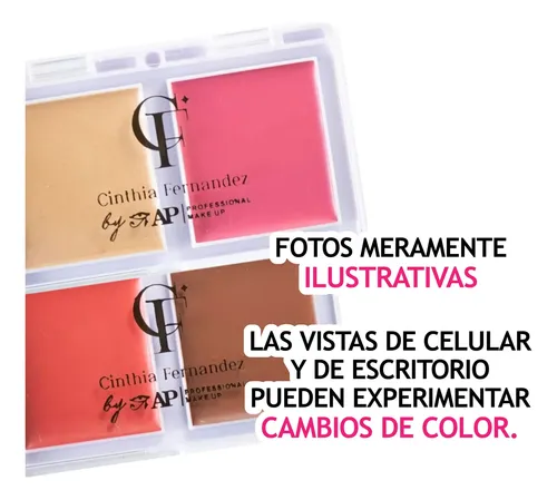 Set Paletas Dúo Cremosos Rubor Y Contorno By Cinthia Ap