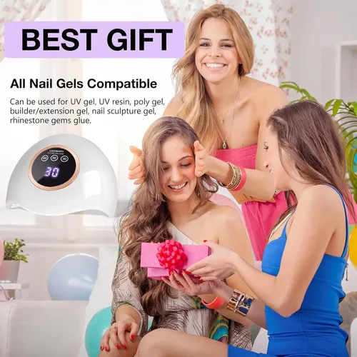Lámpara Uv Led 72w Blanca Secado Gel Uñas Profesional